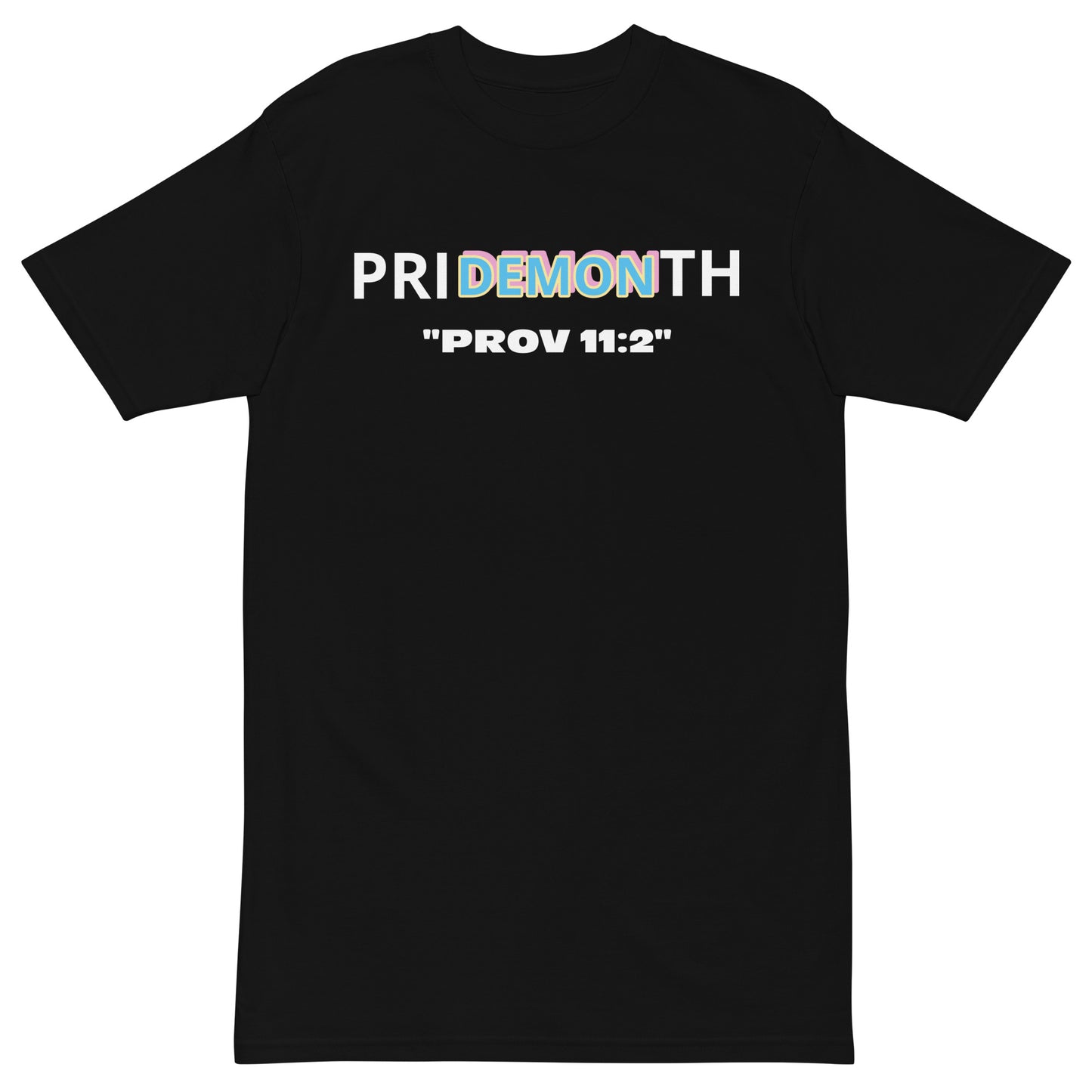 DeAndre Ivory Anti-world Christian unisex priDEMONth tee-shirt