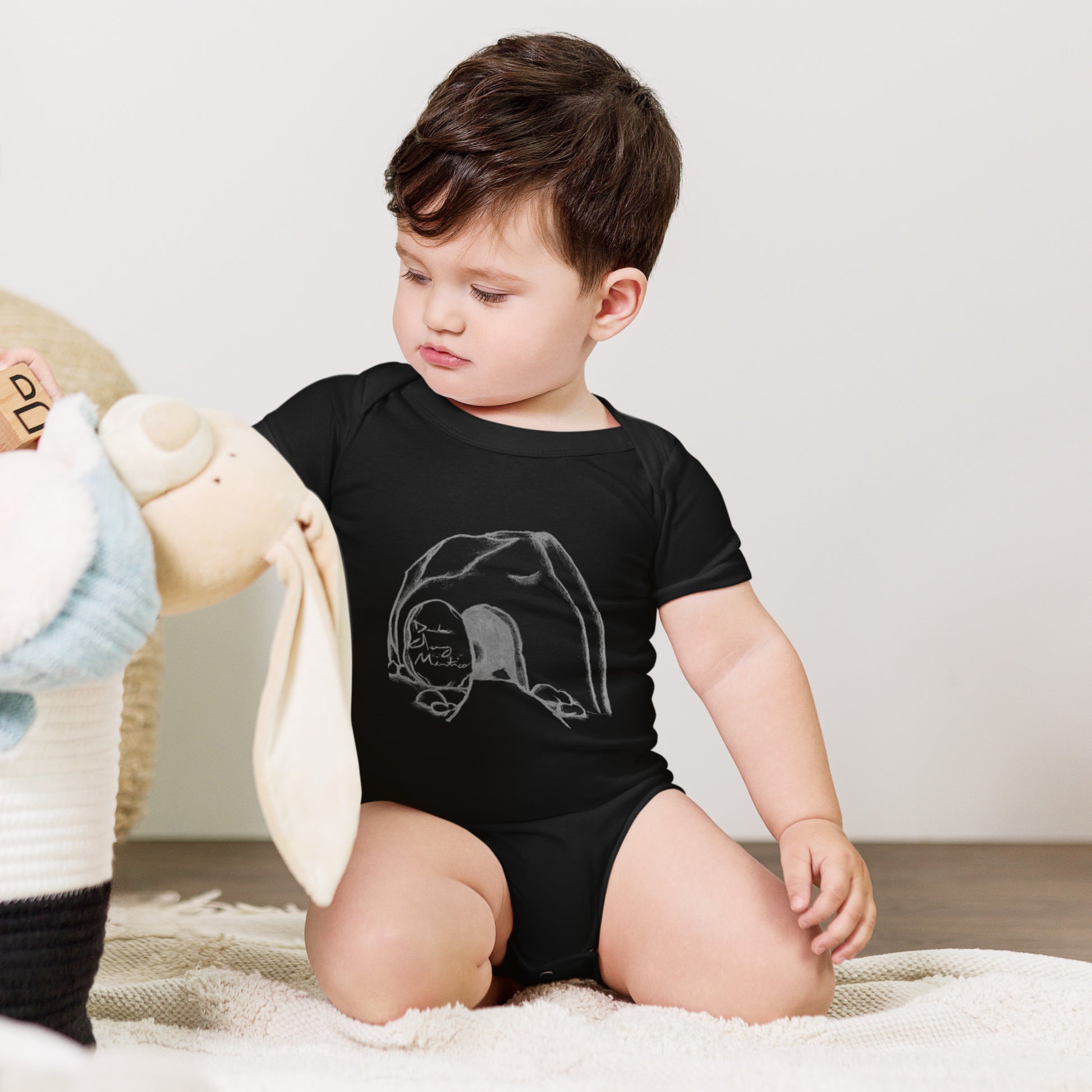 DeAndre Ivory Anti-world Christian baby short sleeve one piece