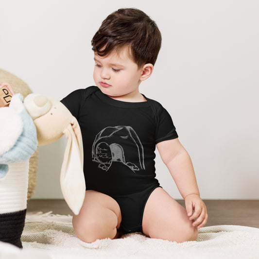 DeAndre Ivory Anti-world Christian baby short sleeve one piece