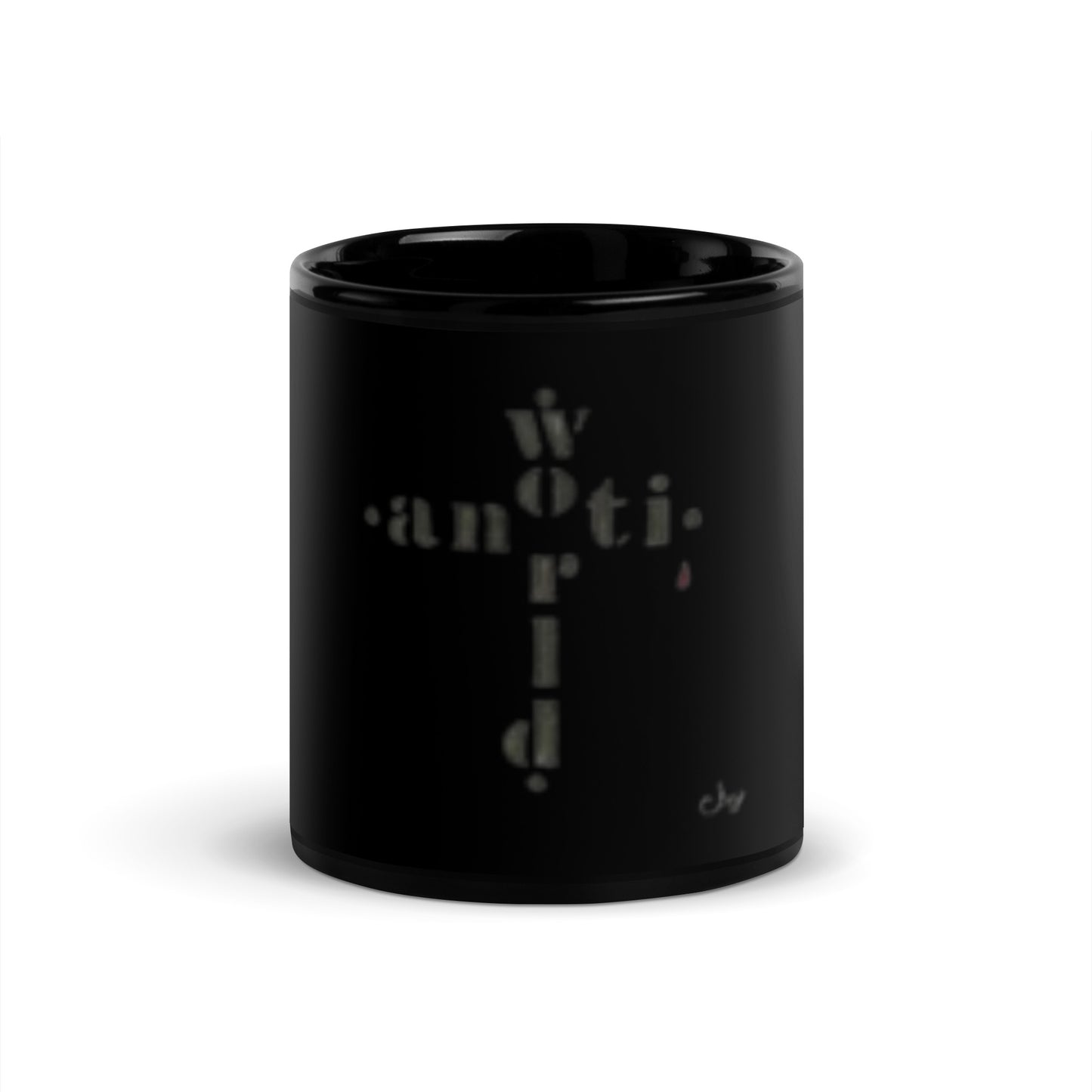 DeAndre Ivory Anti-world Christian dressBlack Glossy Mug