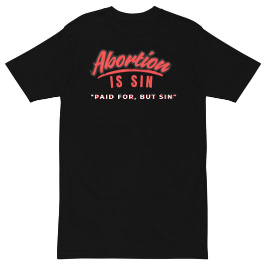 DeAndre Ivory Anti-world Christian unisex abortion is sin tee-shirt
