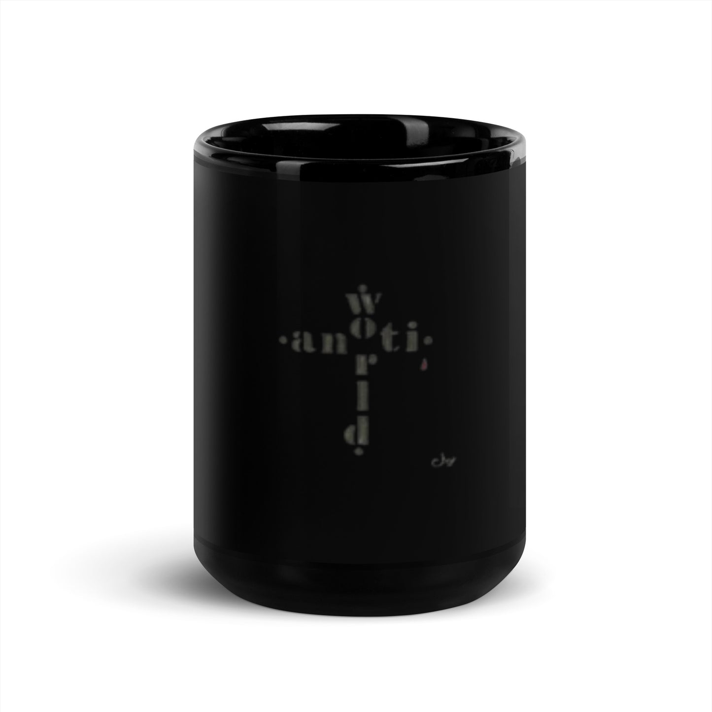 DeAndre Ivory Anti-world Christian dressBlack Glossy Mug